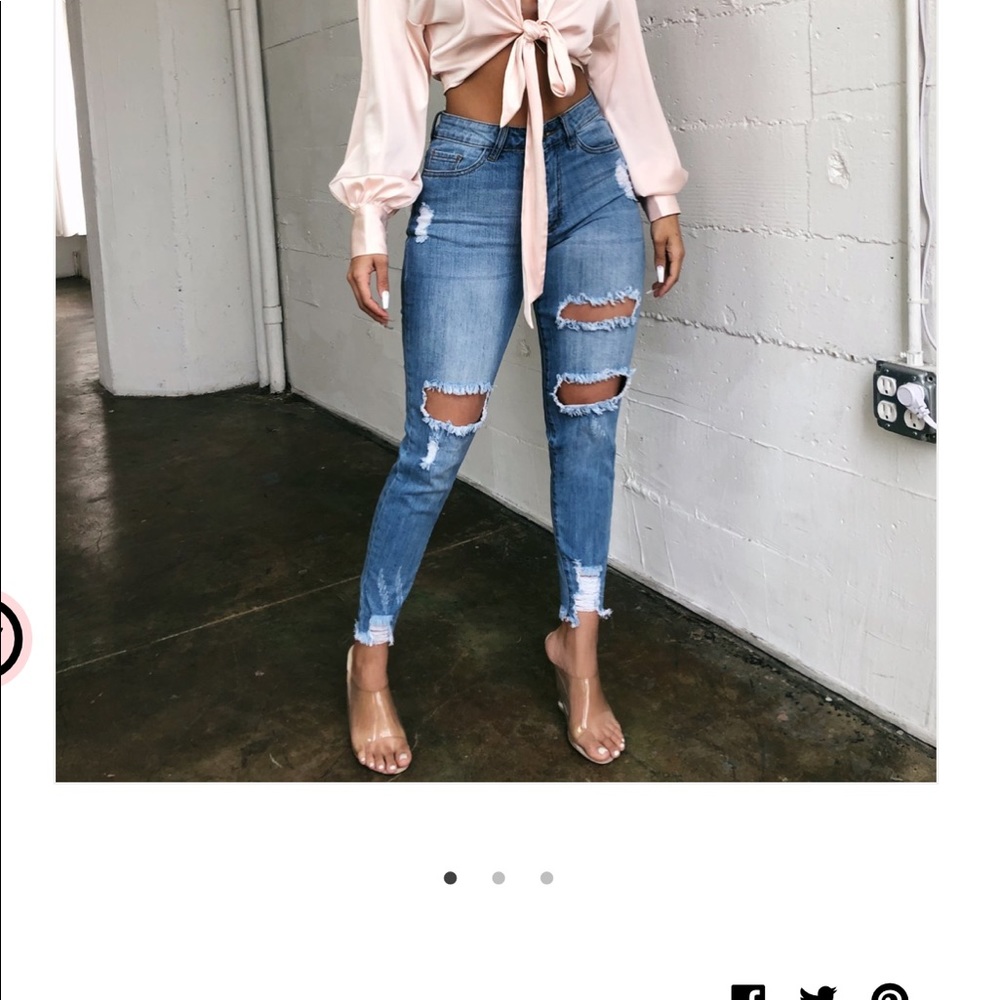 high rise jeans